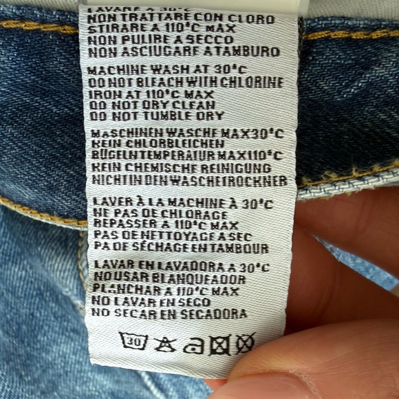 R13 Tailored Drop Bain With Rips Jeans - Picture 12 of 16